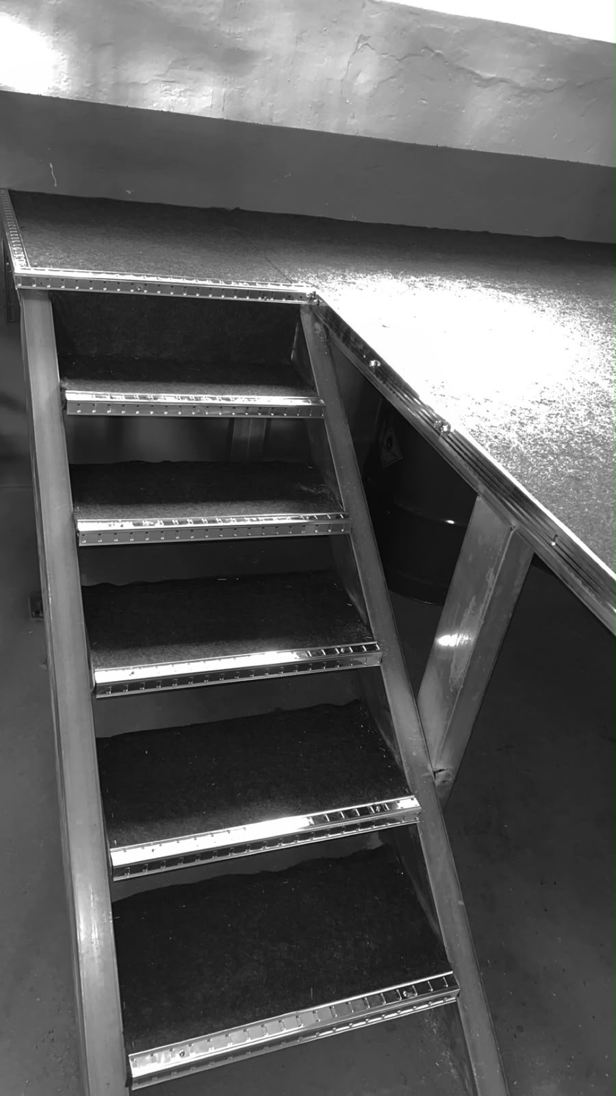 Treppe aus Stahl